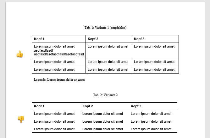 Tabellen Formatieren And Tabellenverzeichnis In Word Anlegen Tutorial 6468